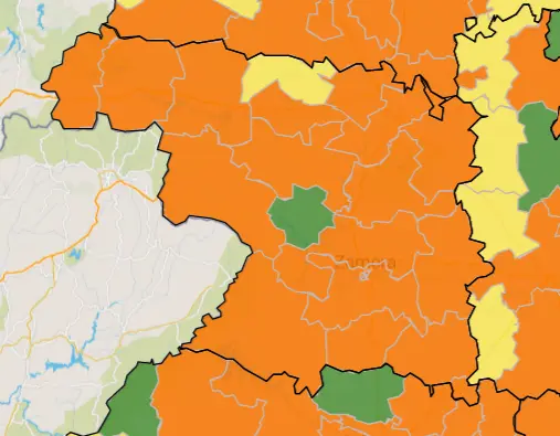 Mapa ZBS a siete días (7 de julio)
