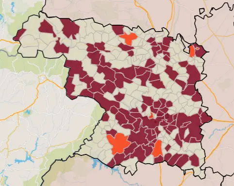 Mapa IA municipios a siete días (8 de julio)