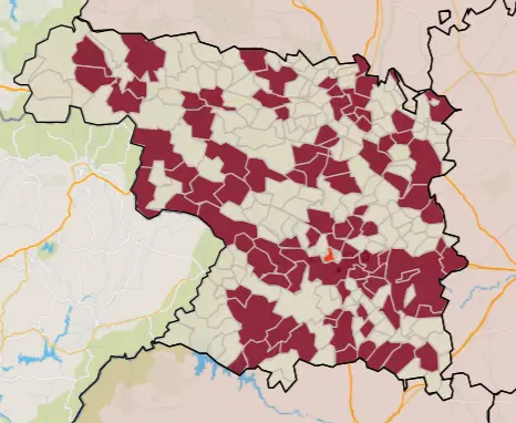 Mapa IA municipios a siete días (9 de julio)