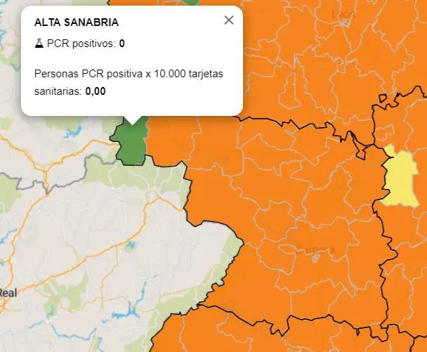 Mapa ZBS a siete días (14 de julio)