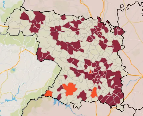 Mapa IA municipios a siete días (17 de julio)