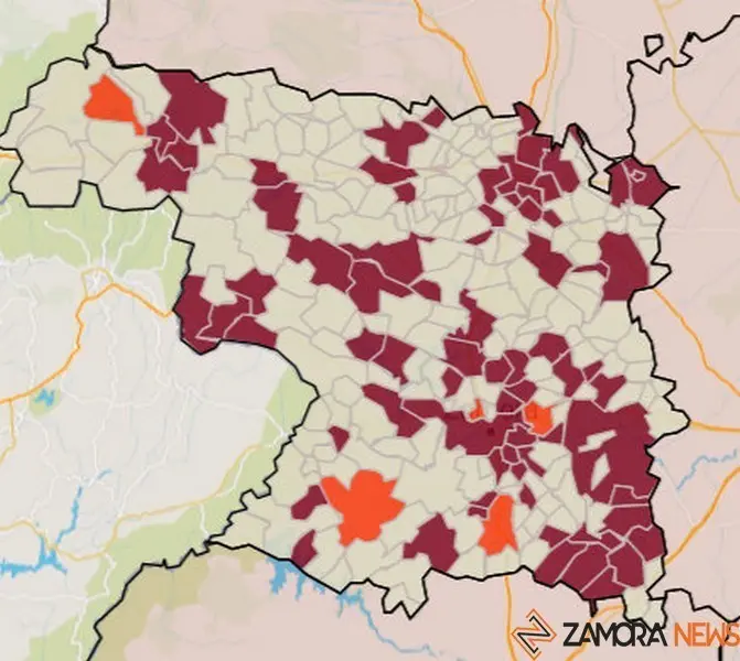 Mapa de incidencia por municipios