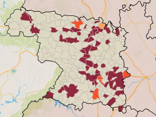 Mapa IA municipios a siete días (28 de julio)