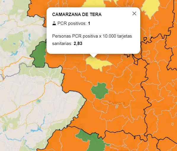 Mapa ZBS (28 de julio)