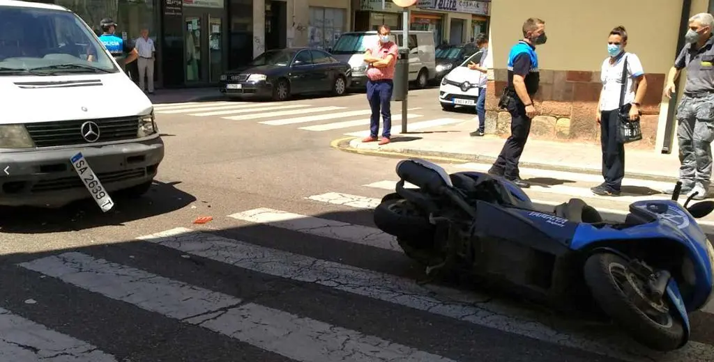 accidente moto. Archivo