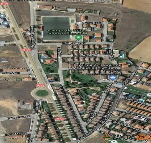Croquis de las calles que se cortarán al tráfico en Benavente