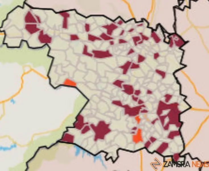 Mapa de municipios con la incidencia más alta