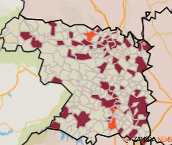 Mapa de nivel de riesgo por municpios