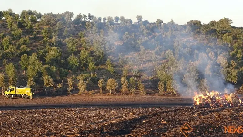 Foto de archivo de un incendio