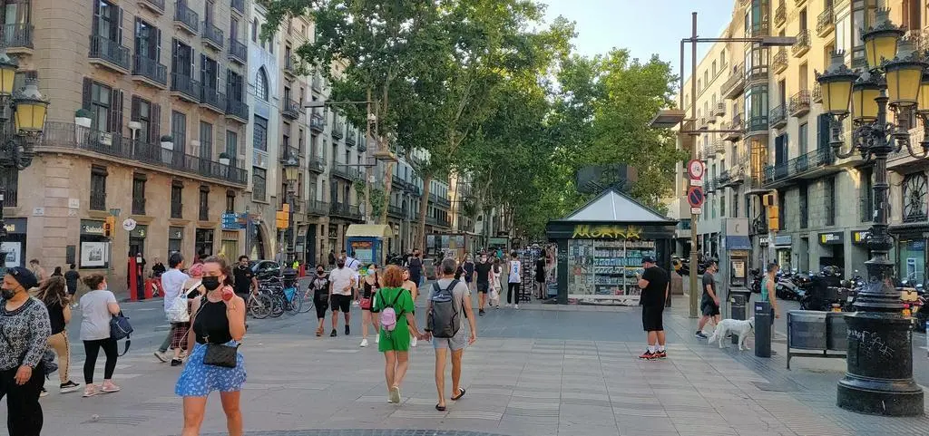 Foto archivo Las Ramblas de Barcelona