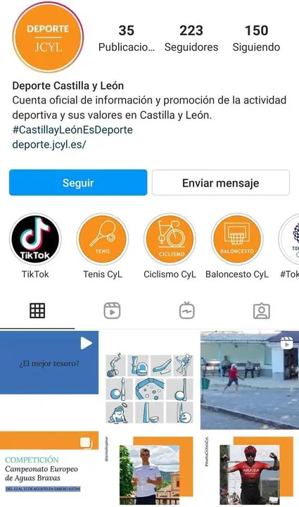 redes sociales deportes jcyl