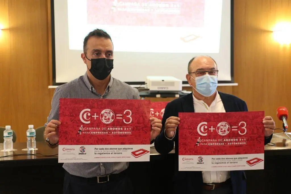Presentación convenio Zamora CF y Cámara de Comercio