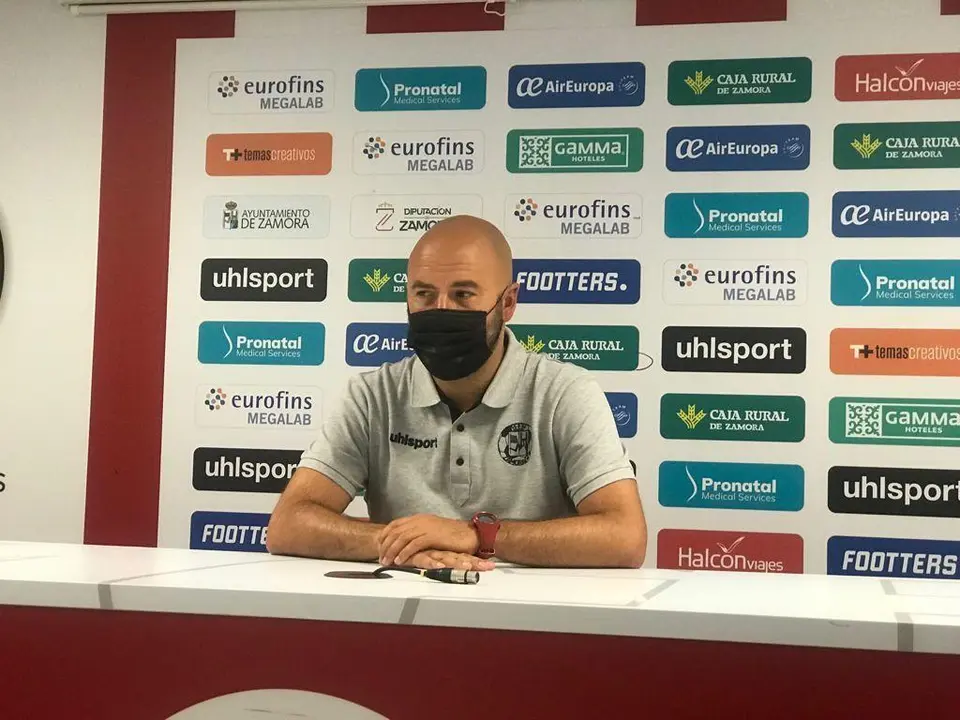 David Movilla tras el encuentro contra el Salamanca UDS