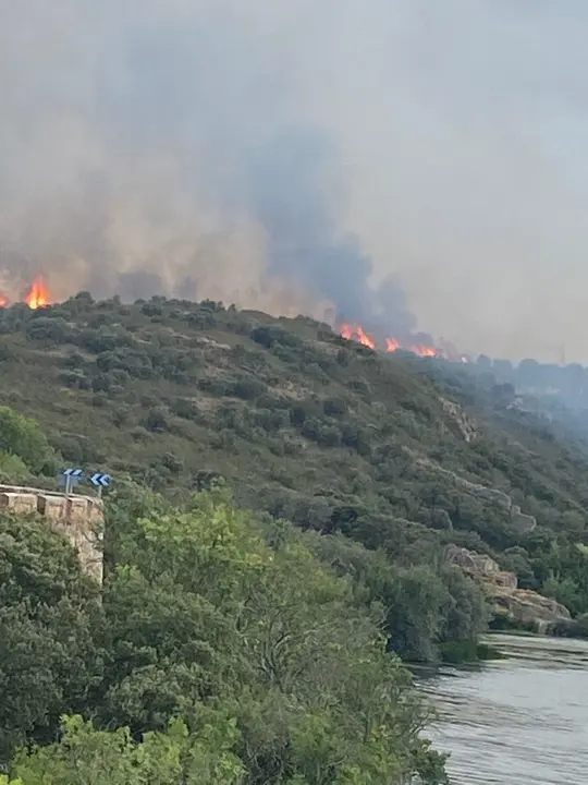 Incendio en la Granja de Moreruela