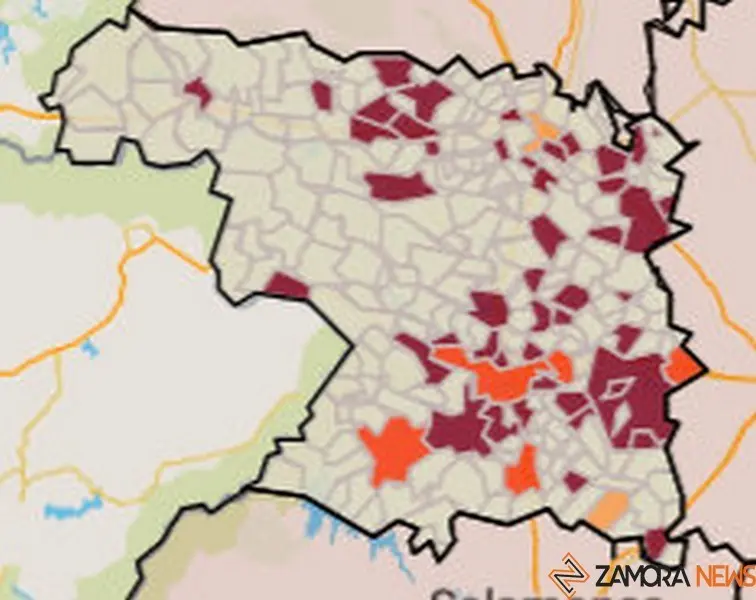 Mapa del nivel de riesgo por municipios