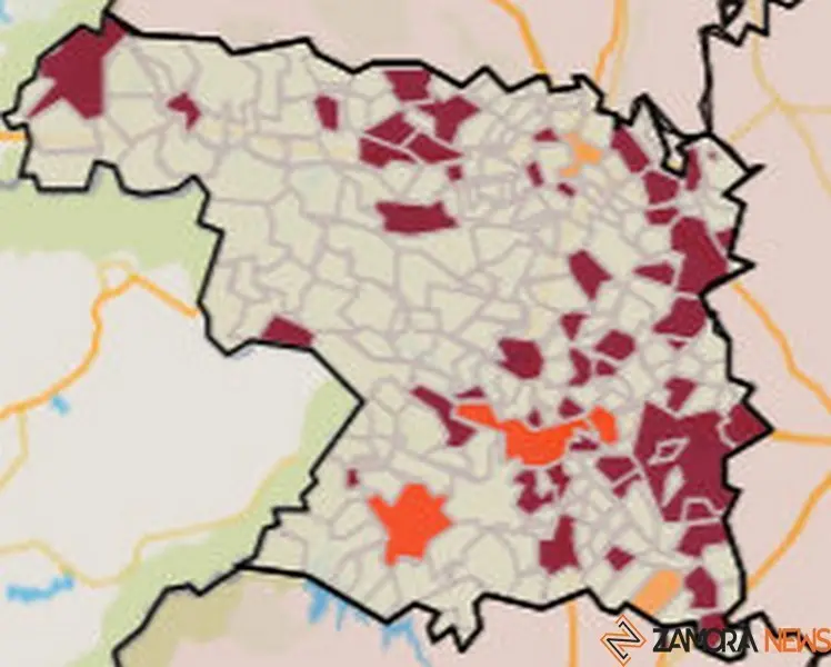Mapa de riesgo por municipios