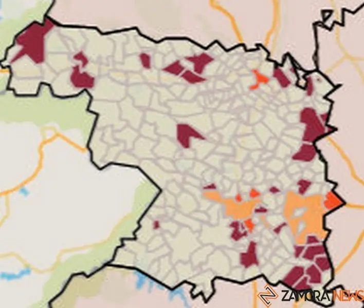 Mapa de riesgo por municipios