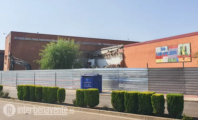 Obras en el IES Los Sauces: Fotografía: Interbenavente.es