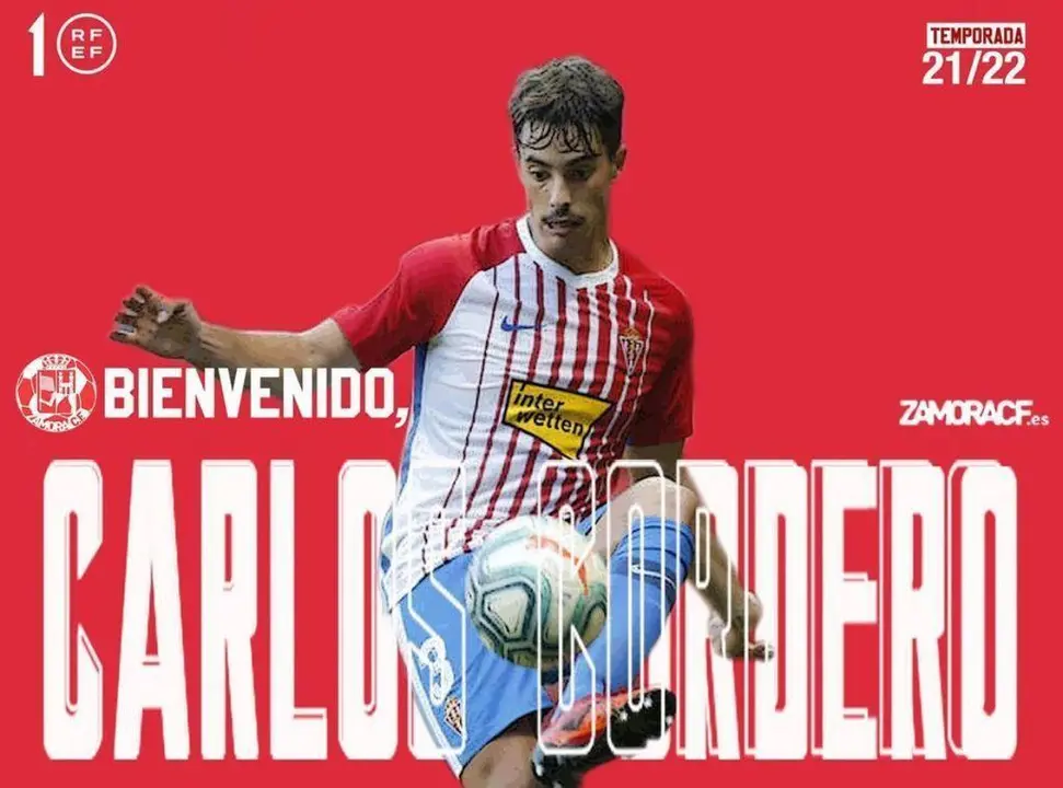 Carlos Cordero, defensa del Zamora CF.