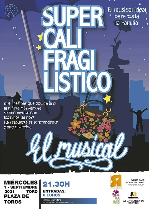 Cartel "Supercalifragilístico, el Musical"