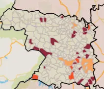 Mapa de incidencia por municipios