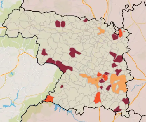 Mapa IA municipios a siete días (3 de septiembre)