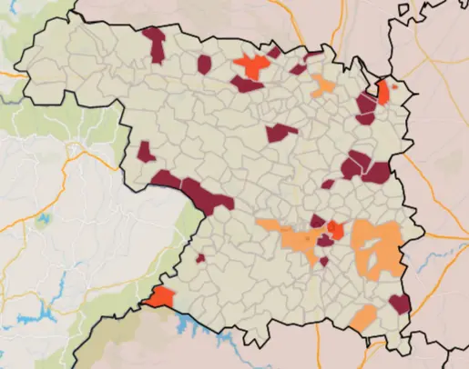 Mapa IA municipios a siete días (6 de septiembre)