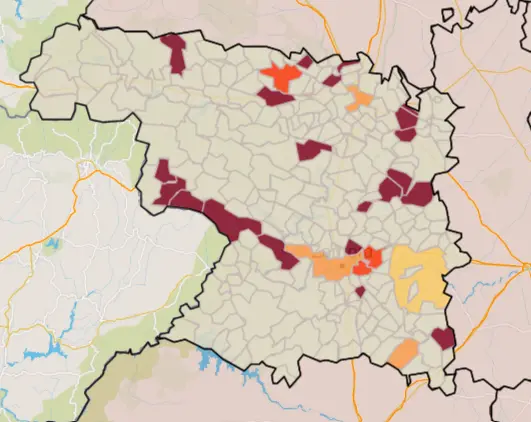 Mapa IA municipios a siete días (7 de septiembre)