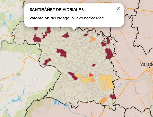 Mapa IA municipios a siete días (12 de septiembre)
