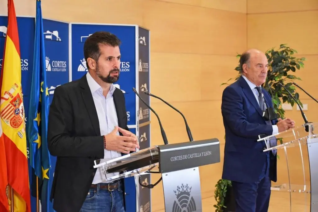Luis Tudanca en las Cortes