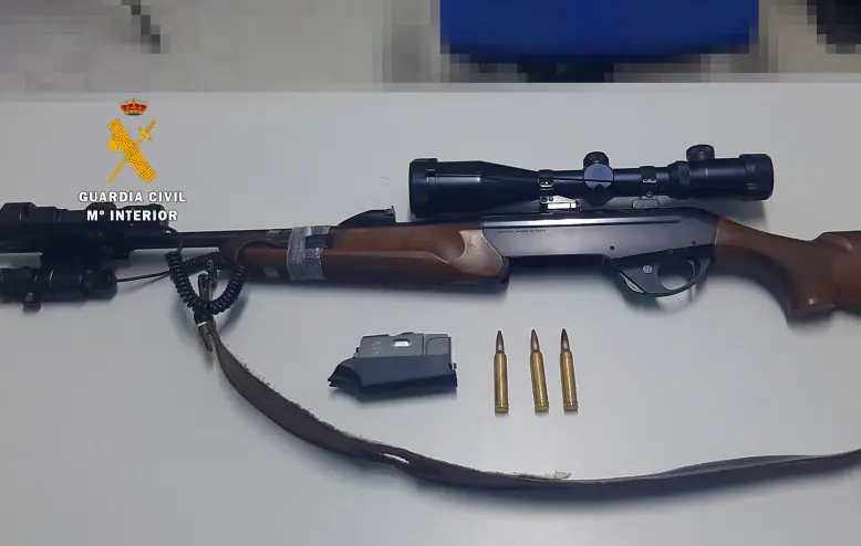 incautación armas de caza mayor