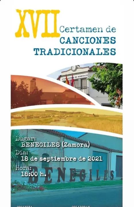 Cartel del certamen de canciones tradicionales