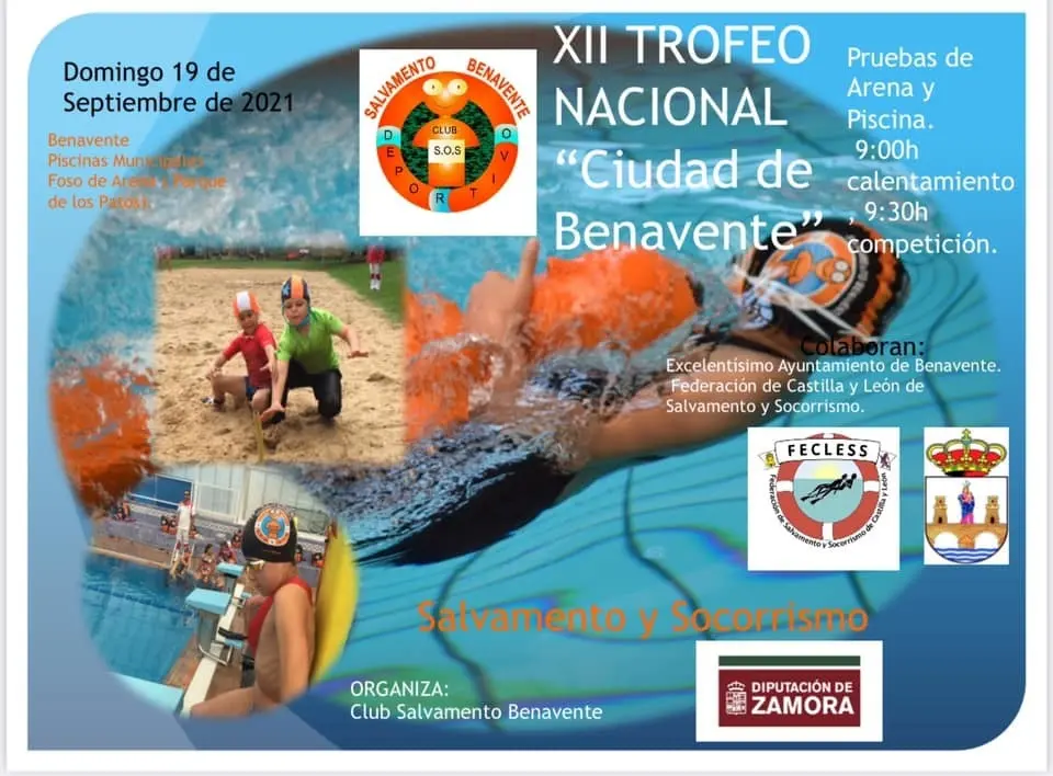 2021-09 Cartel XII Trofeo Nacional de Salvamento y Socorrismo Ciudad de Benavente