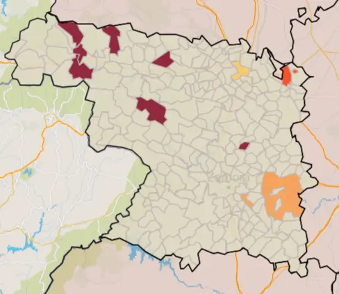 Mapa IA municipios a siete días (17 de septiembre)
