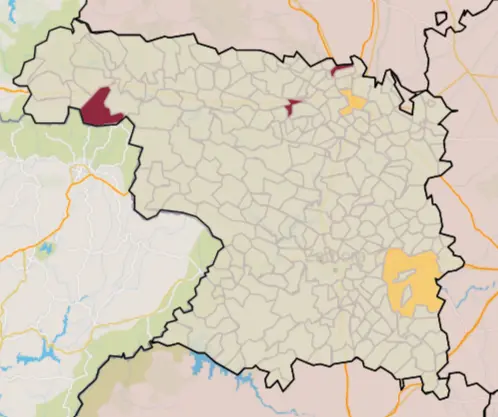 Mapa IA municipios a siete días (21 de septiembre)