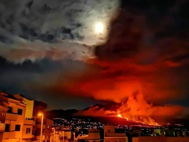 Imagen de archivo del volcán en La Palma. Fotografía: CEDIDA