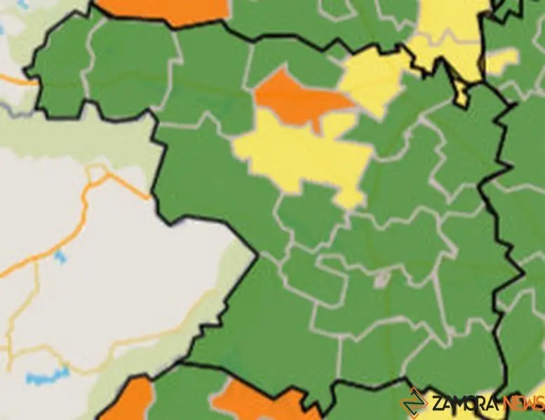 Mapa de incidencia por ZBS