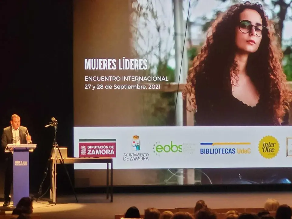 El presidente de la Diputación, Francisco Requejo, durante la presentación del Encuentro de Mujeres Líderes de las Américas