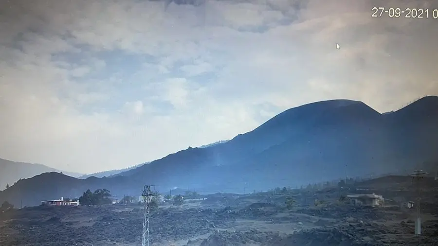 Inactividad momentánea en el volcán de La Palma. Fotografía: 
Servicio de Innovación Cabildo de La Palma