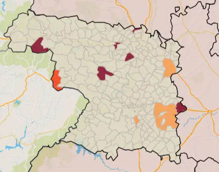 Mapa IA municipios a siete días (27 de septiembre)