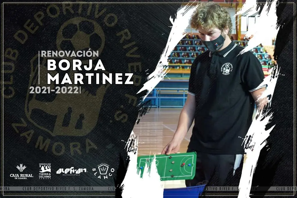 Borja Martínez, entrenador del River Zamora