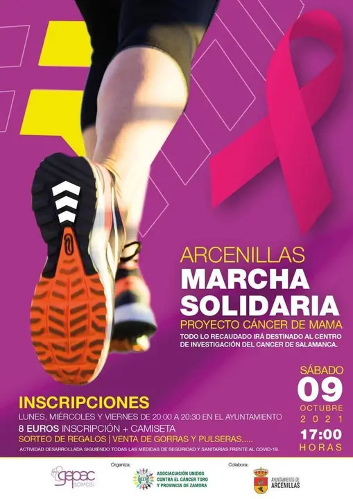 Cartel marcha solidaria Arcenillas