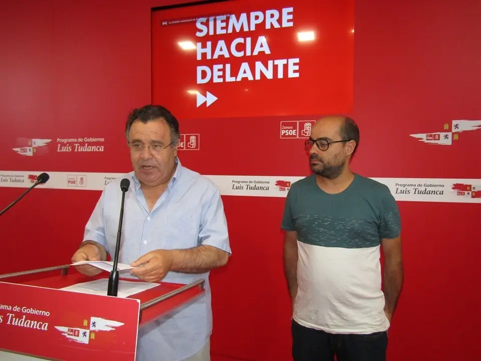 PSOE Cortes CyL y Diputación Zamora. José Ignacio Martín Benito y Eduardo Folgado