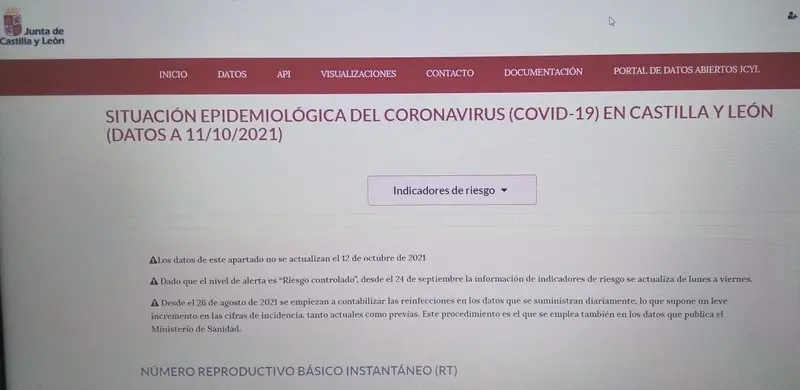 Página sobre la COVID-19 de la Junta