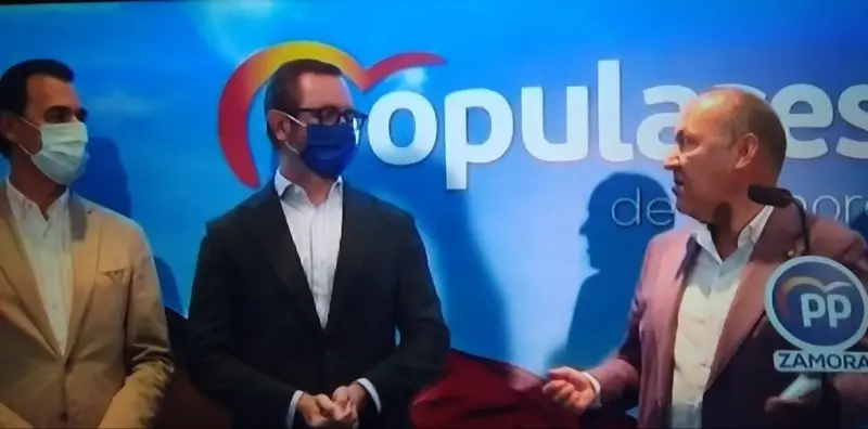 Javier Maroto en la sede del PP en Zamora