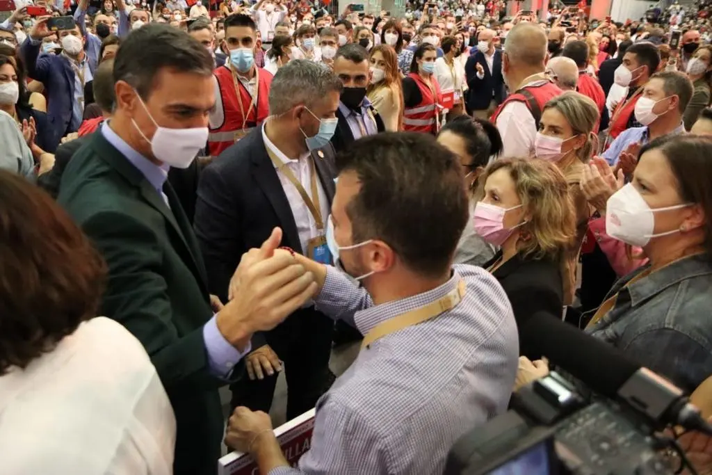 Luis Tudanca y Pedro Sánchez en el 40 Congreso Federal del PSOE