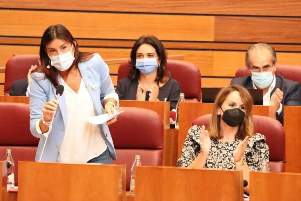 PSOE ZAMORA. Ana Sánchez en Pleno Cortes Castilla y León 19-10-2021