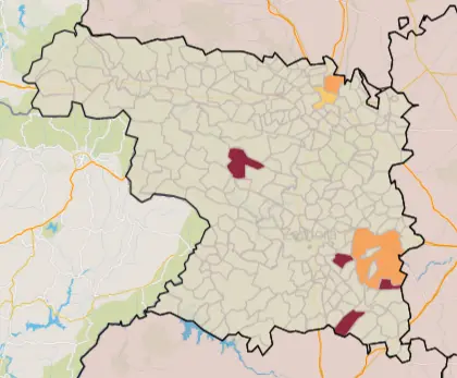 Mapa IA municipios a siete días (20 de octubre)