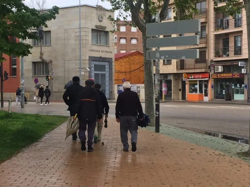 Foto de archivo de un día lluvioso en Zamora