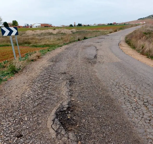 Estado de la carretera de Cubillos